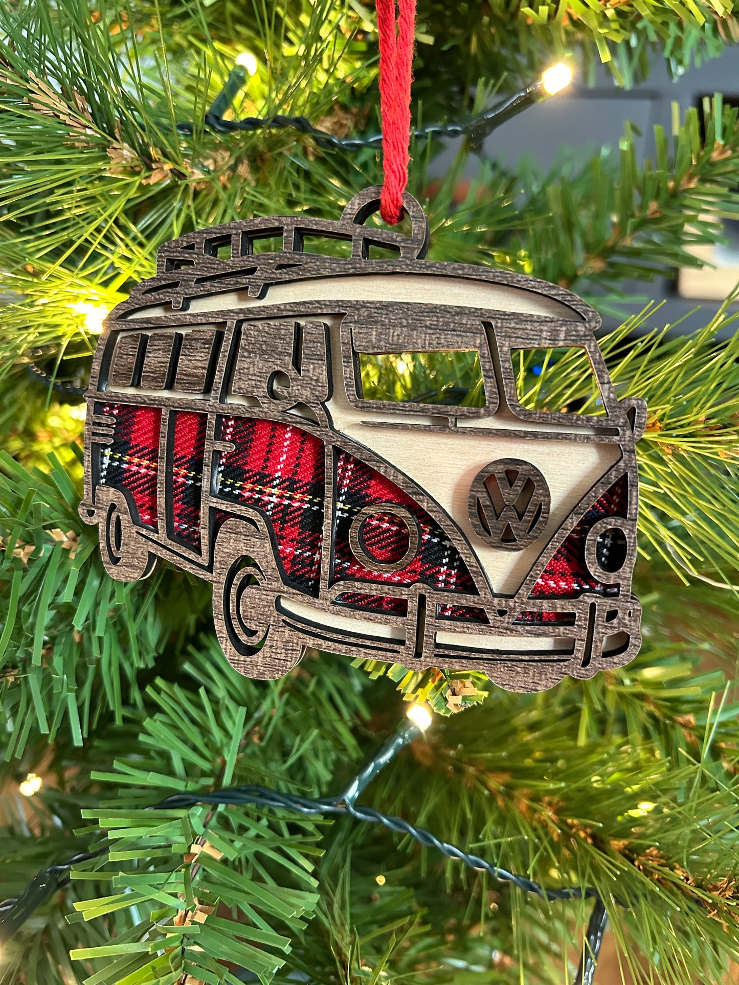 VW Camper Christmas Ornament